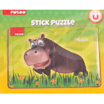 6 PCE- MAGNETIC STICK PUZZLE - ANIMAL (Pack of 1) 